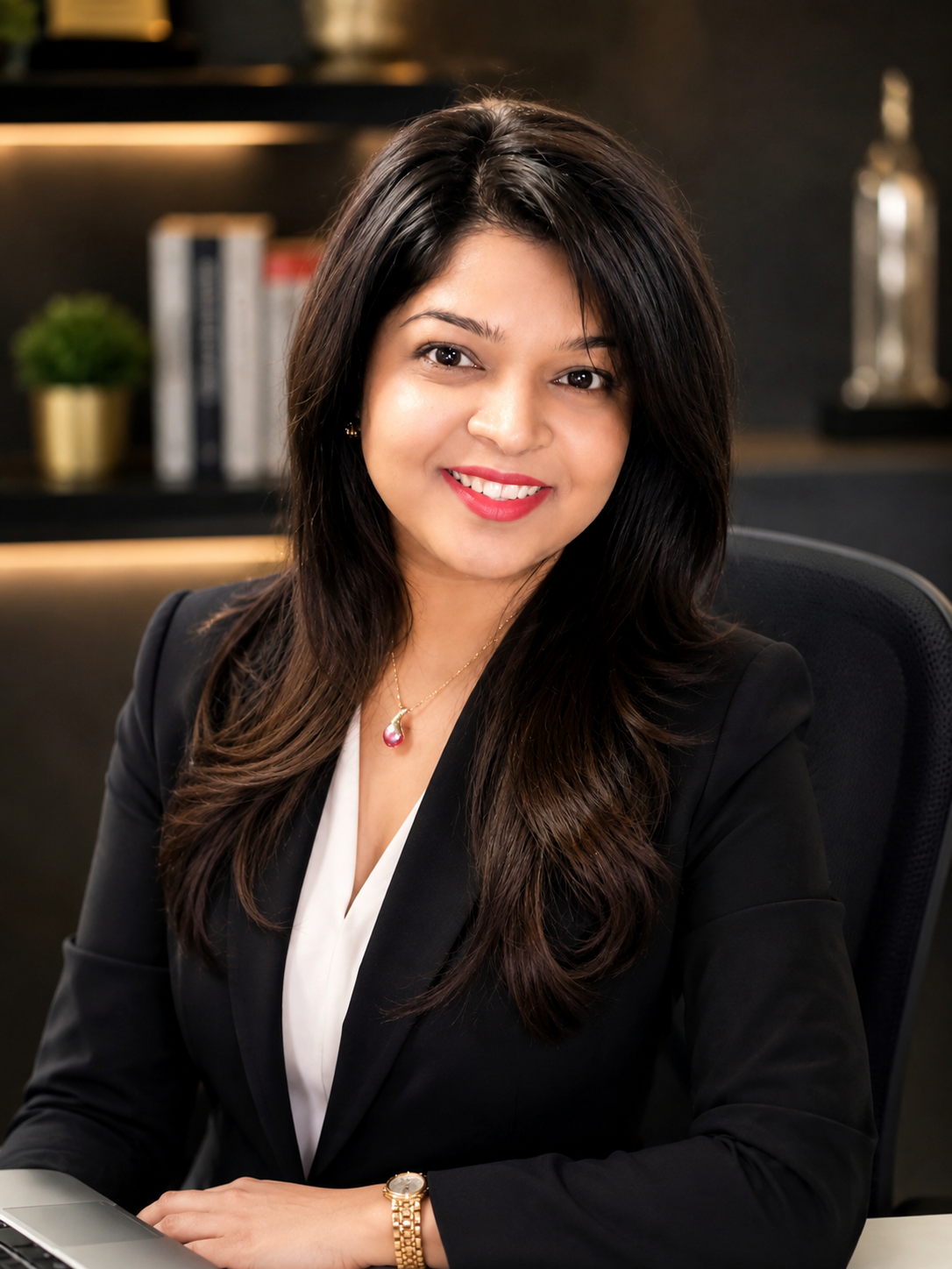 Dr. Swapna Marathe in her practice